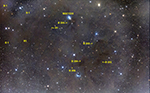 Barnard 203 and environs, labeled image