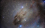 Barmard 22 amd environs, image labeled