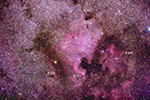 North American Nebula labeled image